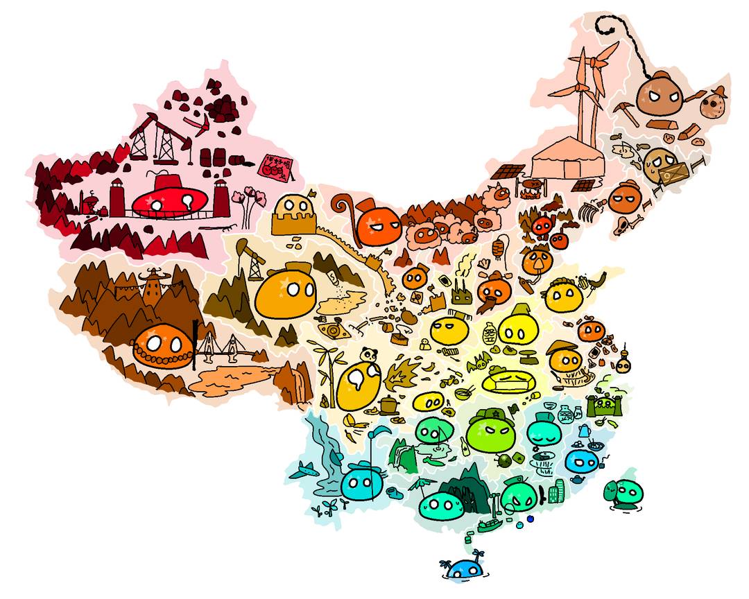 A Map of China's Provinces