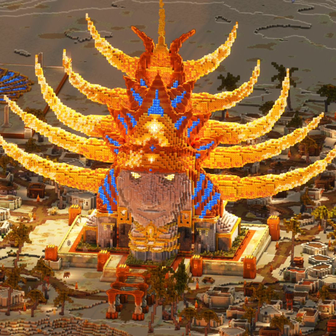A Sun God Build I made in Minecraft