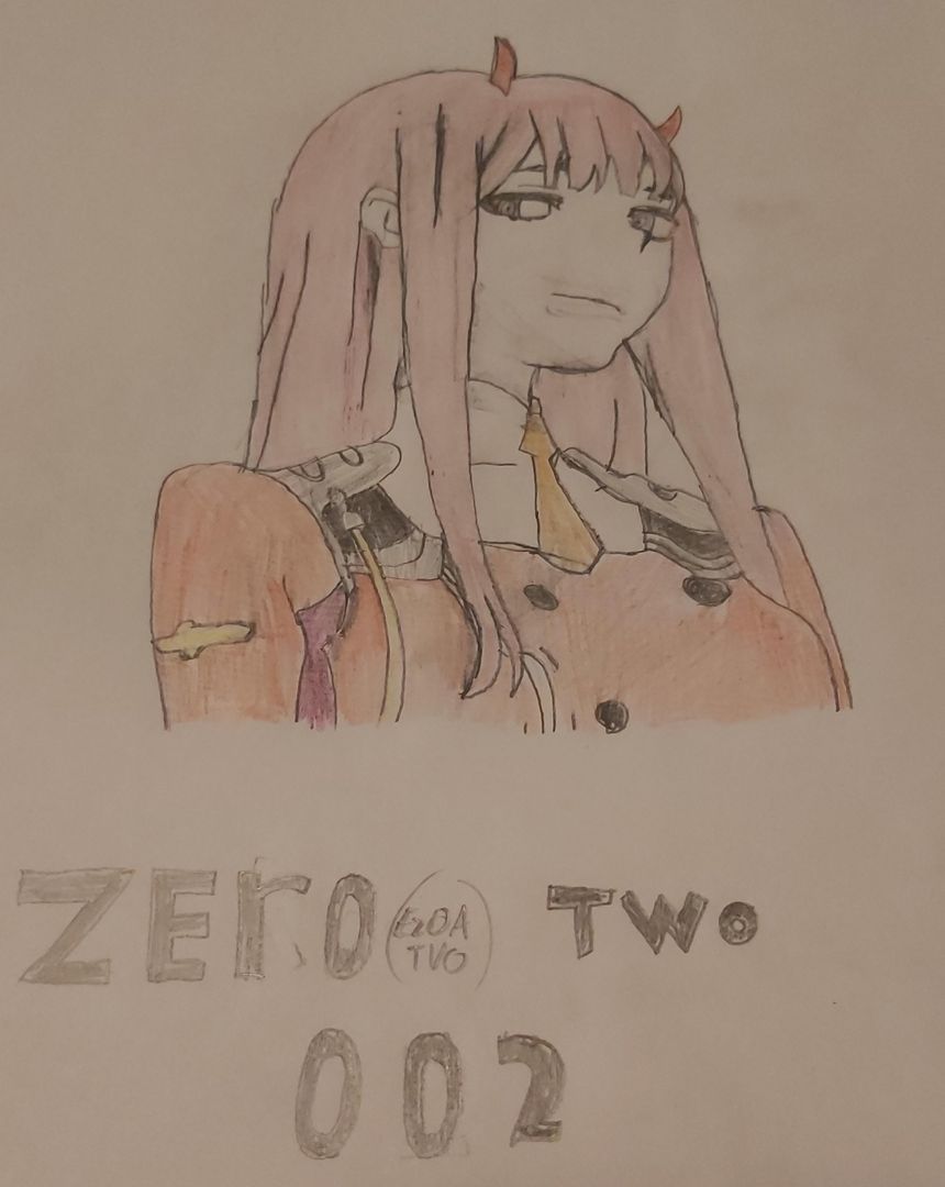 A Zero Two Drawing Of Mine