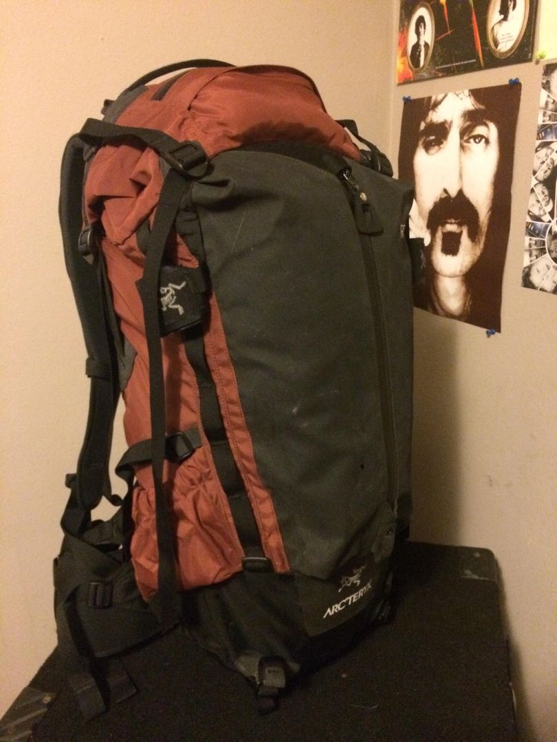 Absolute unit of a pack- Arcteryx RT45. Waterproof and everything else proof
