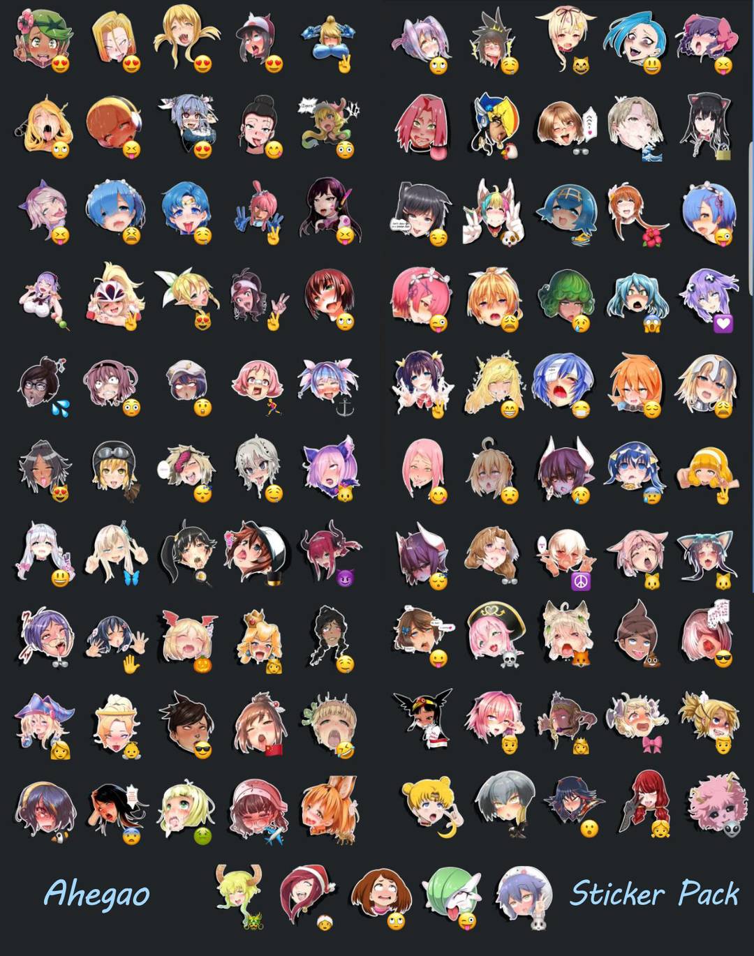Ahegao Sticker Pack for Telegram (link in the comments) | Scrolller