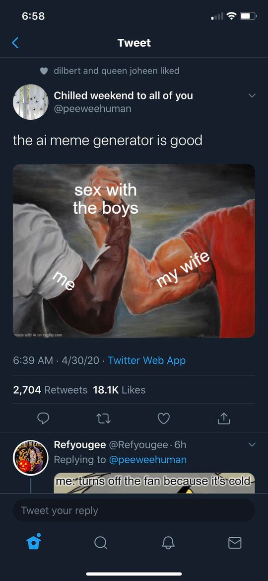 AI meme bot coming out?