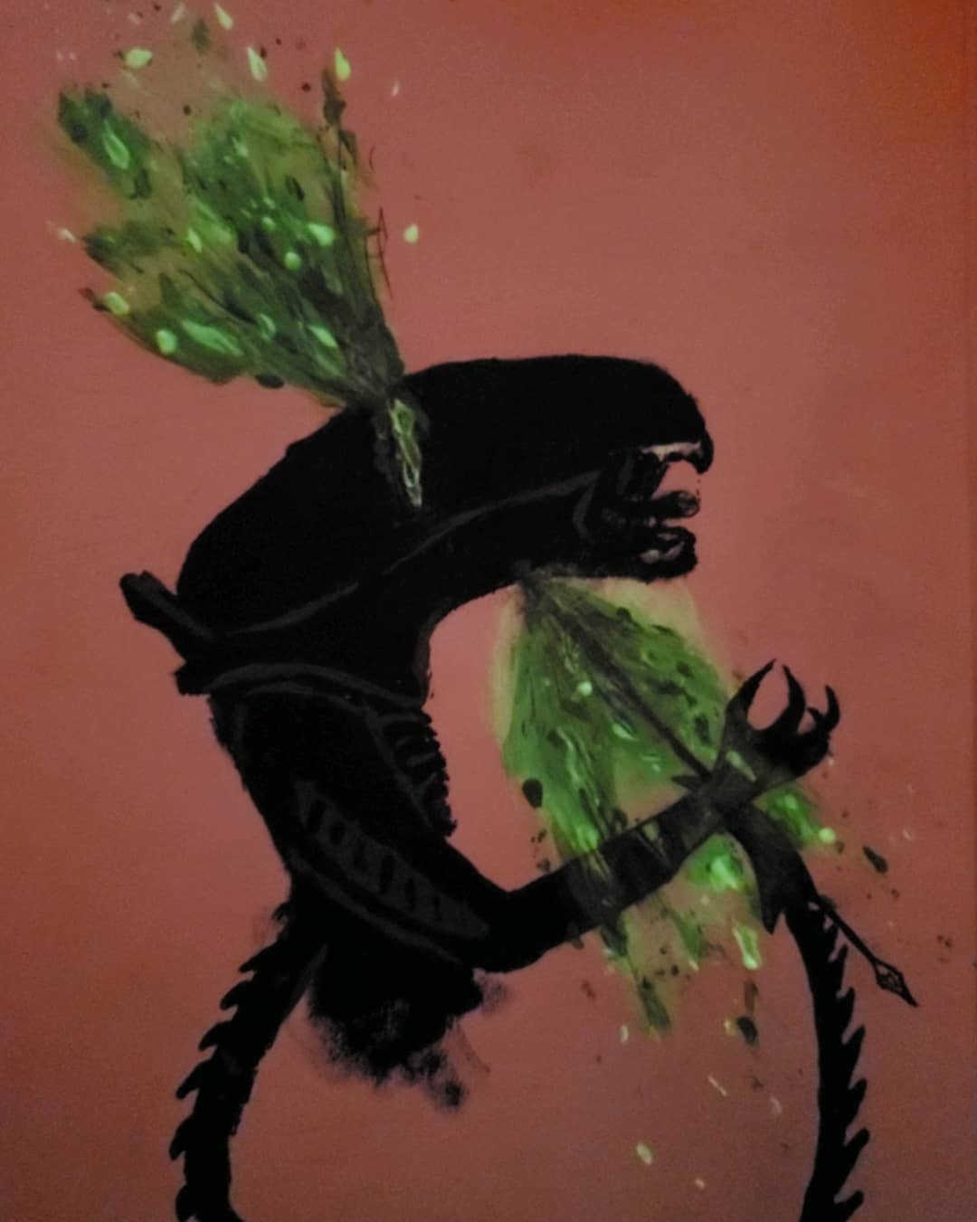 Alien Glow in the Dark Painting