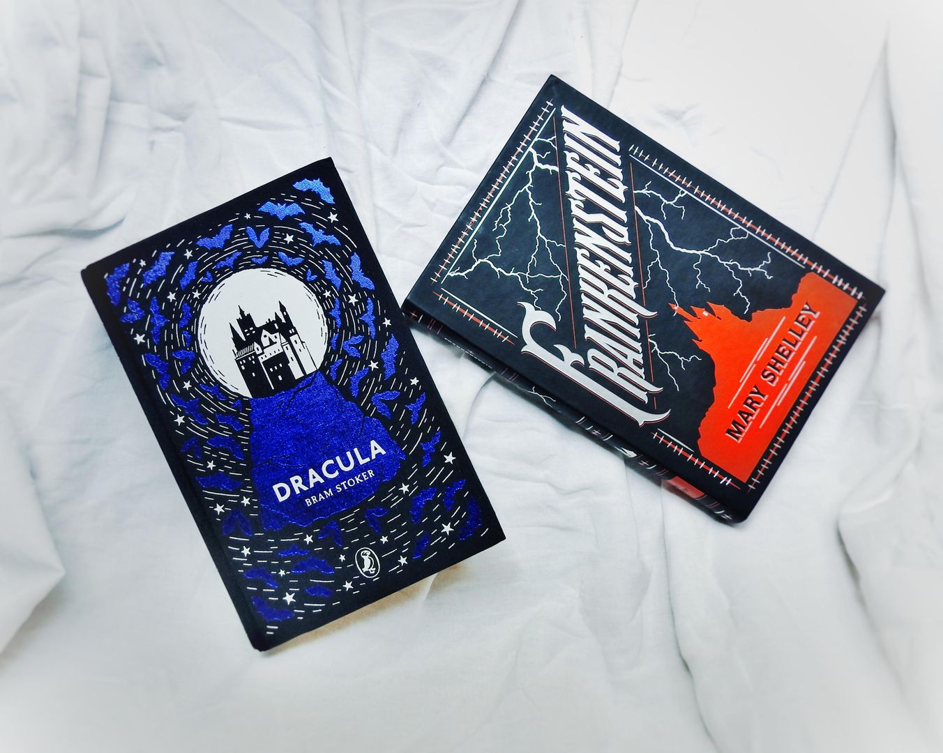 All Ready for Halloween. Dracula and Frankenstein!!