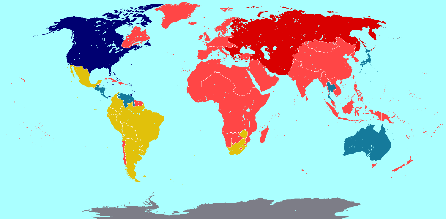 Alternative Cold War Map 1950