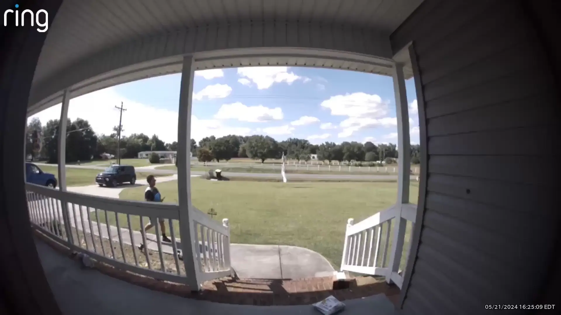 Amazon delivery sorting out other packages