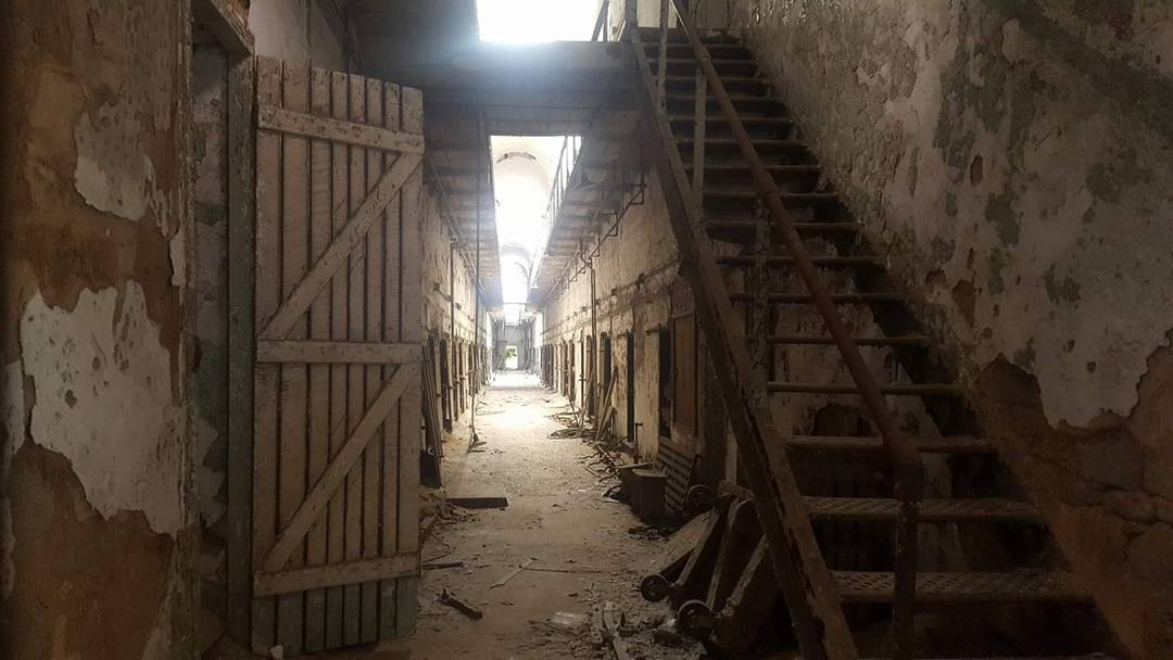 An Abandoned prison wing.