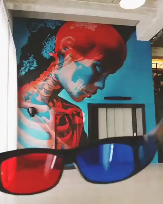 Anaglyph Wall Painting