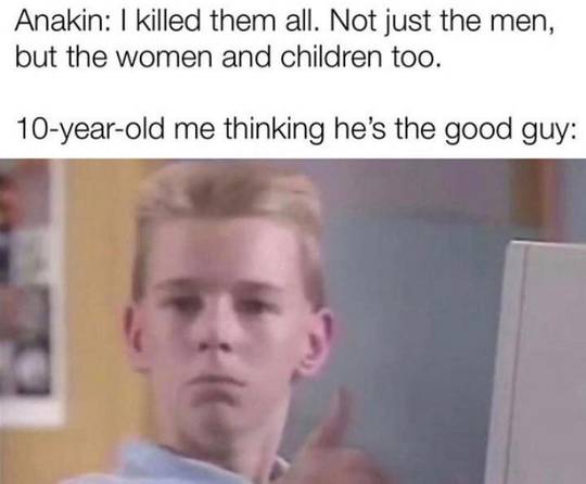 Anakin is a good tho