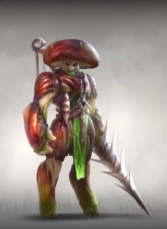 Ancient Civilizations: Lost &amp; Found - Mushroom character design by Eugeny Bunin