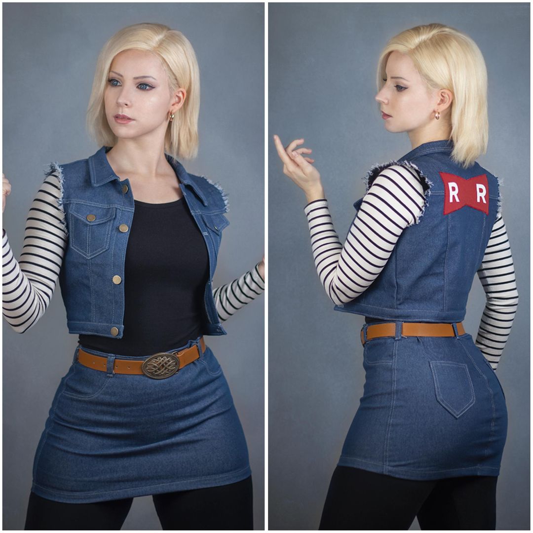 Android 18 cosplay by EnjiNight