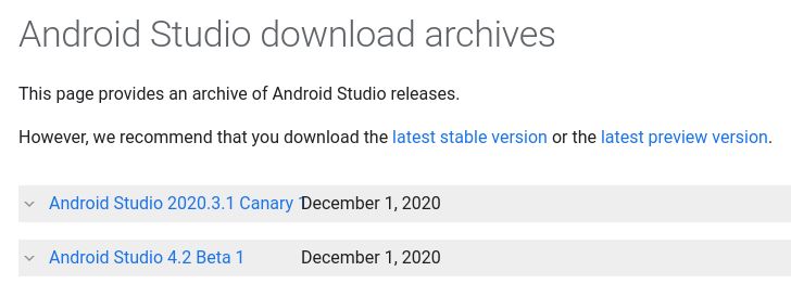 Android Studio 2020.3.1 canary was released today - looks like Google is changing their version scheme to match IntelliJ's