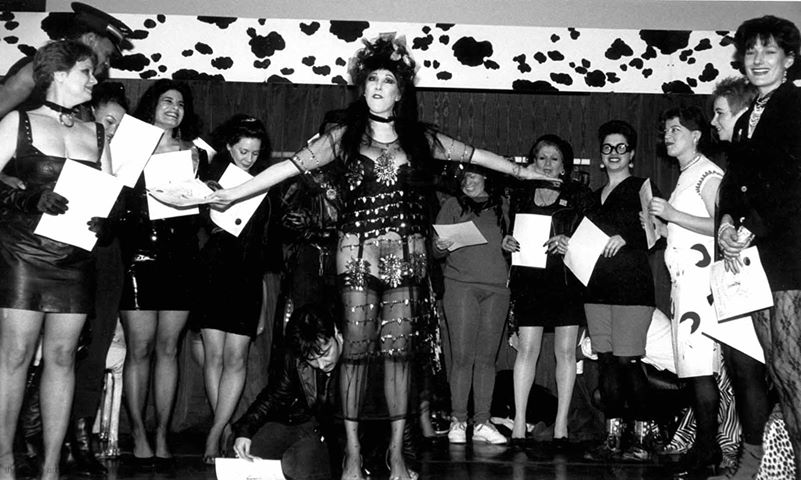 Annie Sprinkle performing at the Brooklyn Museum’s Elizabeth A. Sackler ...