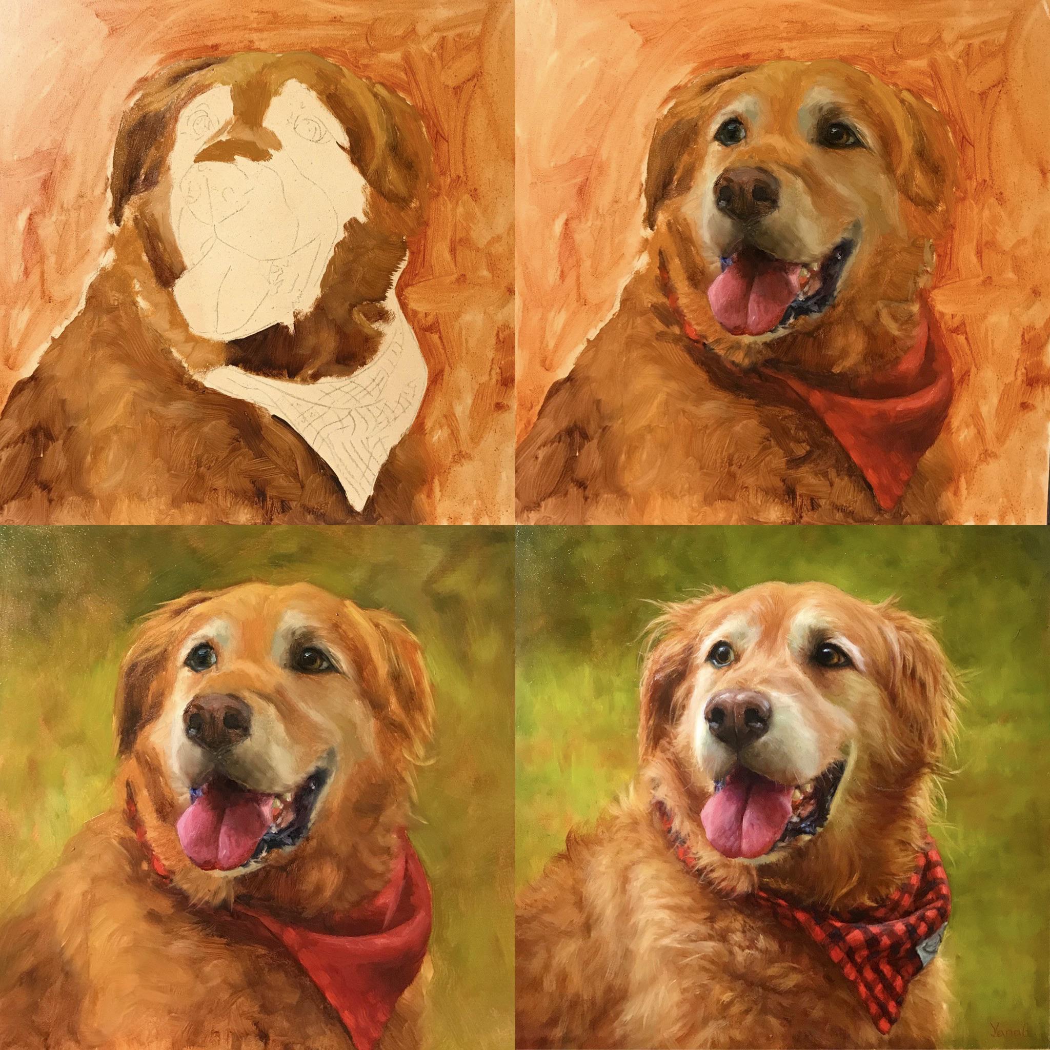 Another example of painting’s progression. Start to finish. Oil on ...