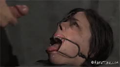Another open mouth gagged (gif)