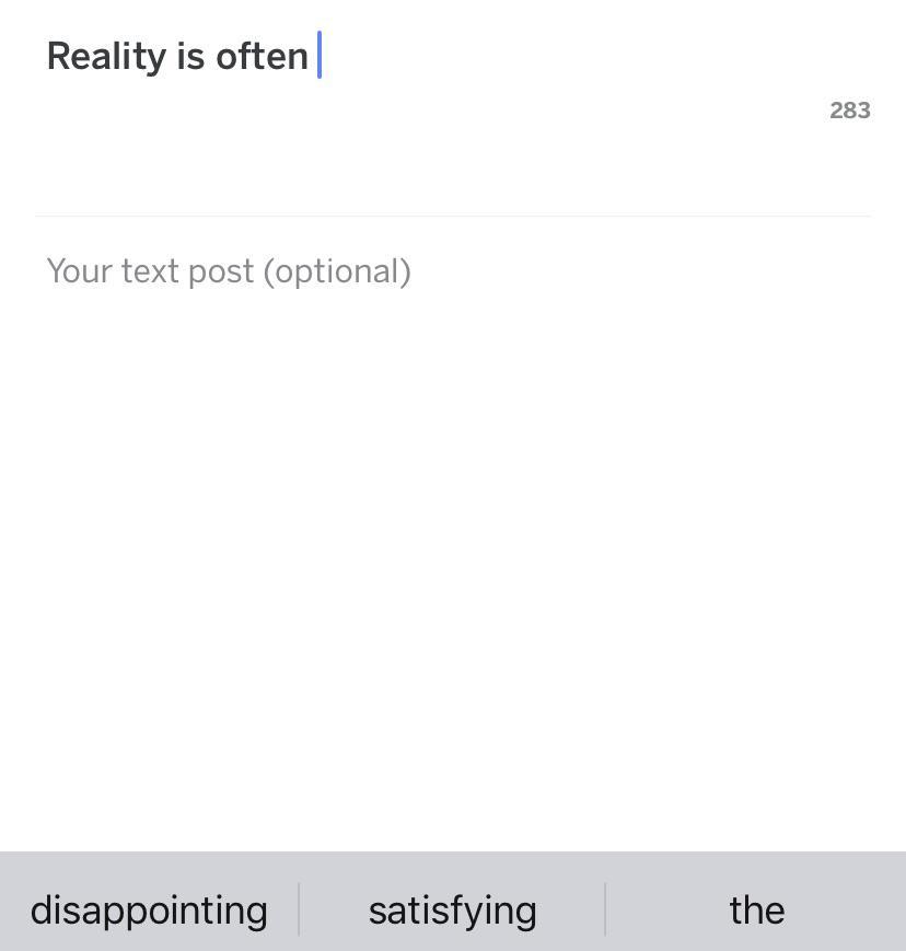 apple predictive keyboard knows what I want