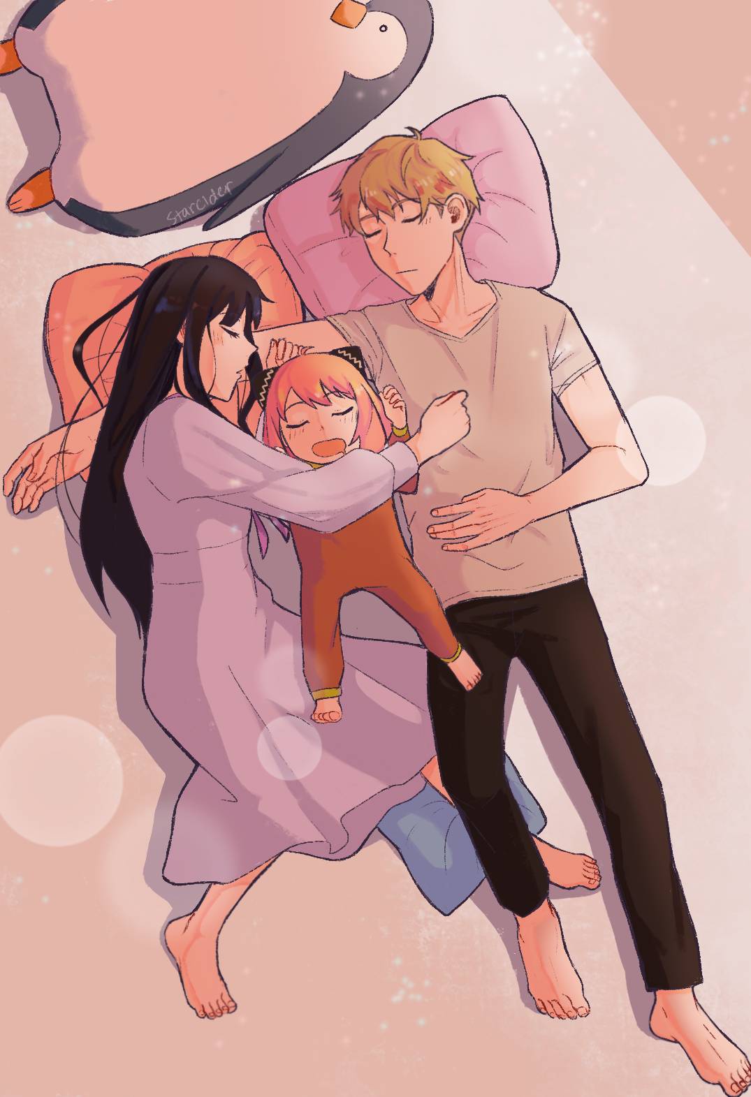 [Art] The Forger family sleepy time. (SPY x FAMILY)