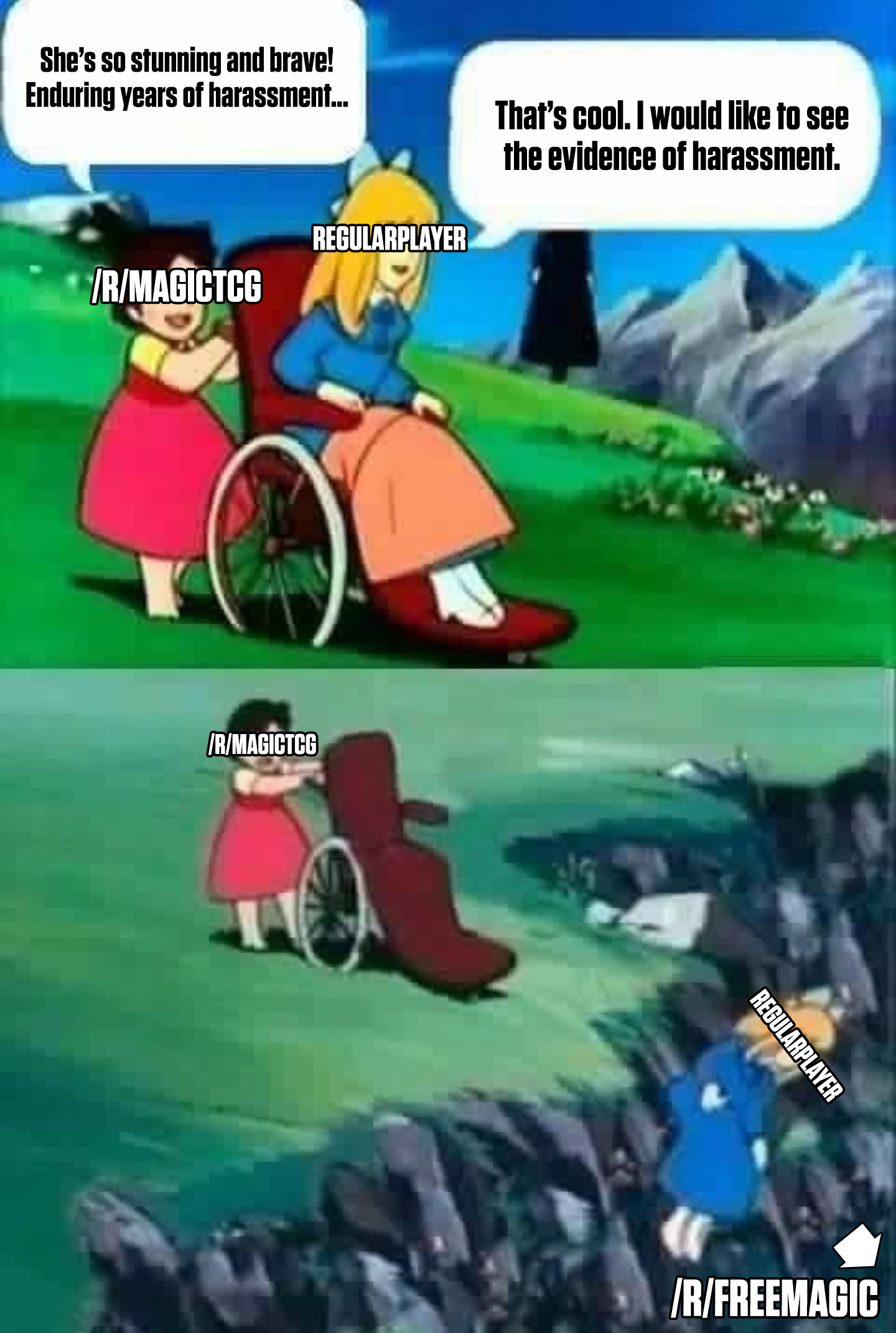 Artistic recreation of the birth of a /r/freemagic user
