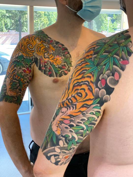 Artwork by Henning Jørgensen from [Royal Tattoo](https://royaltattoo.dk) in Elsinore, Denmark. Should be done within a month or two. I’m stoked.