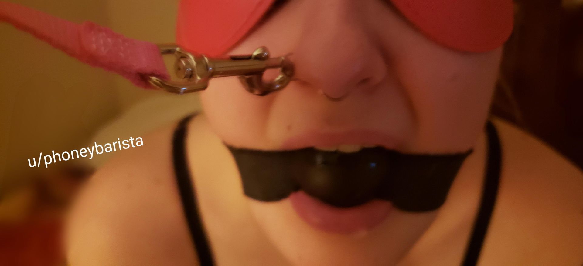 Attaching a leash to her nose-ring makes her real obedient. (OC)
