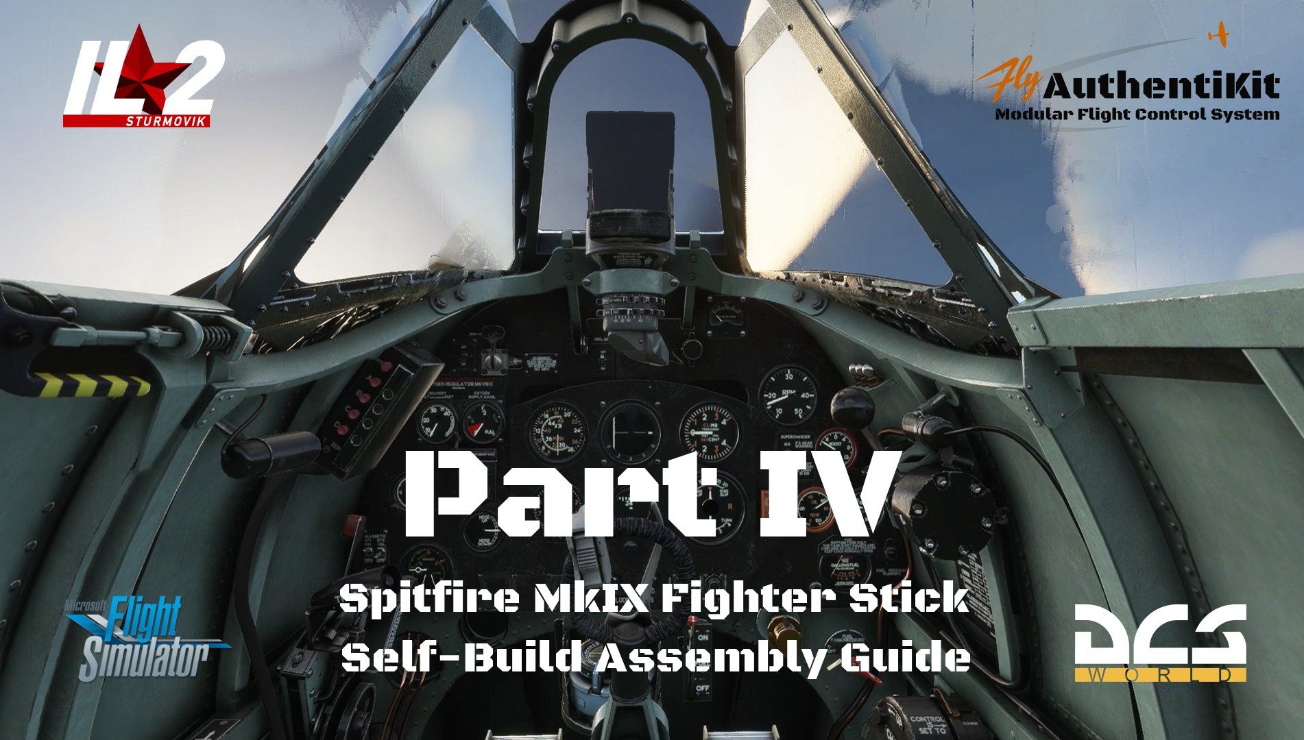 AuthentiKit Spitfire MkIX Flight Stick - Self Build - Part IV - https://youtu.be/2f62CBpWykM
