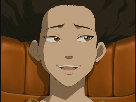 Azula with her hair drawn back looks so...different