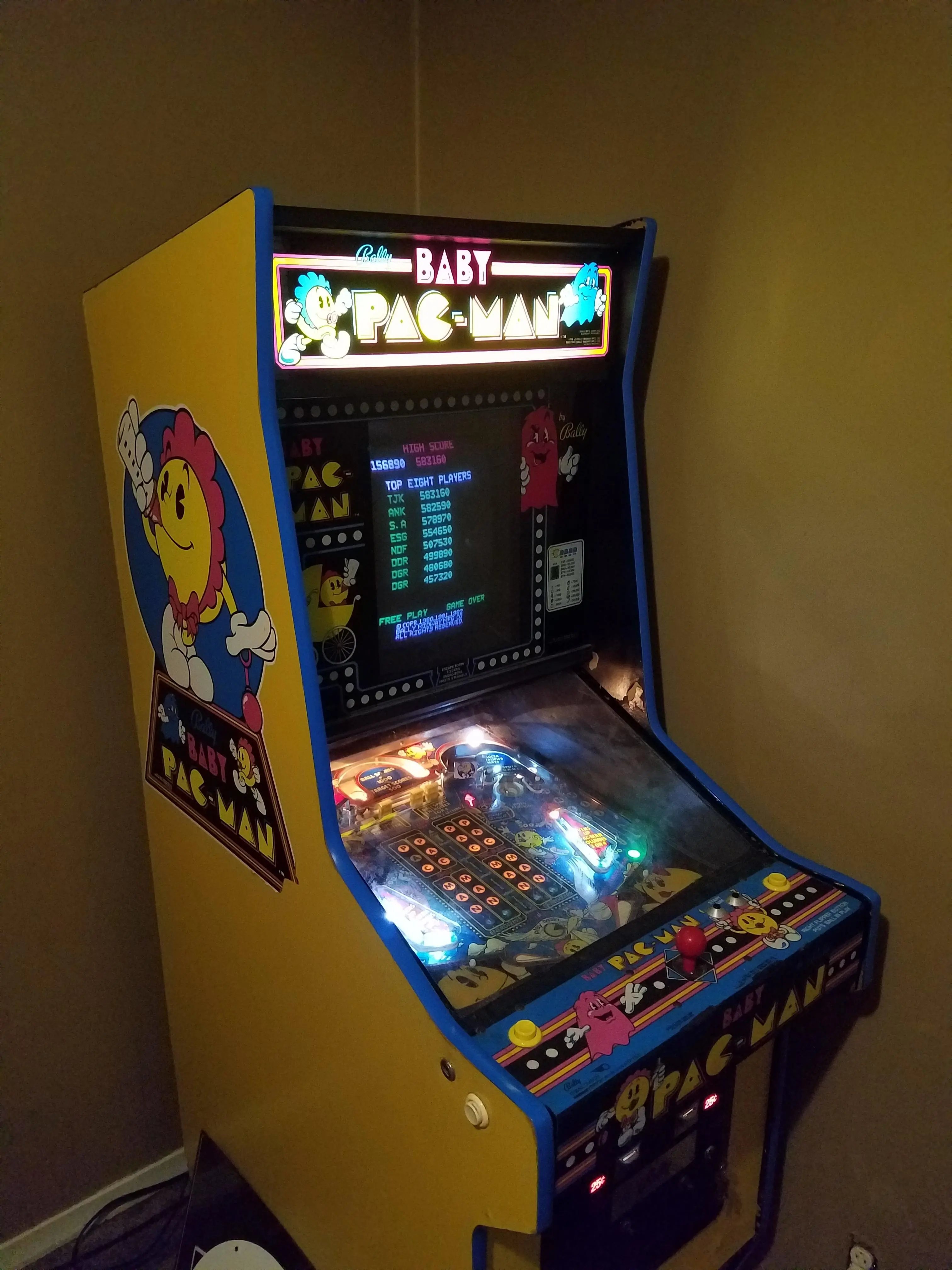 Baby Pacman Pinball 1983, finally restored. | Scrolller
