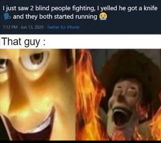 Bad joke made infinitely worse