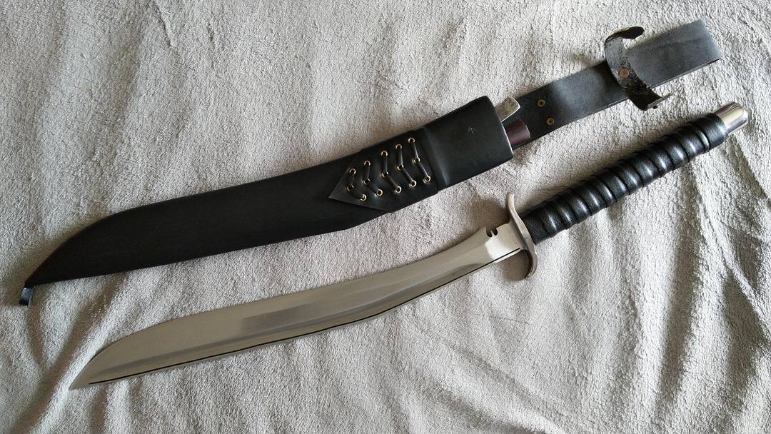 Badass custom khukuri/sword hybrid from Nepal; nice &amp; quite affordable!