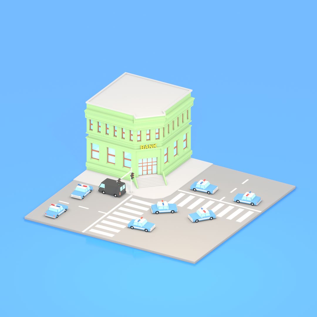 Bank Robbery [Lowpoly, Blender, Eevee]