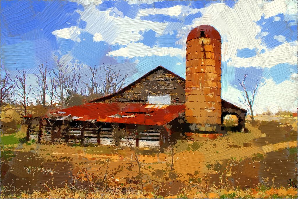 Barn [painterly rendering] | Scrolller
