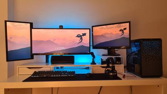 Basic gaming &amp; work Setup. Still WIP, but when is it ever finished?