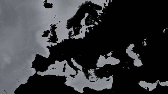 Bathymetry (water depth) for the "Blank Atlas" map