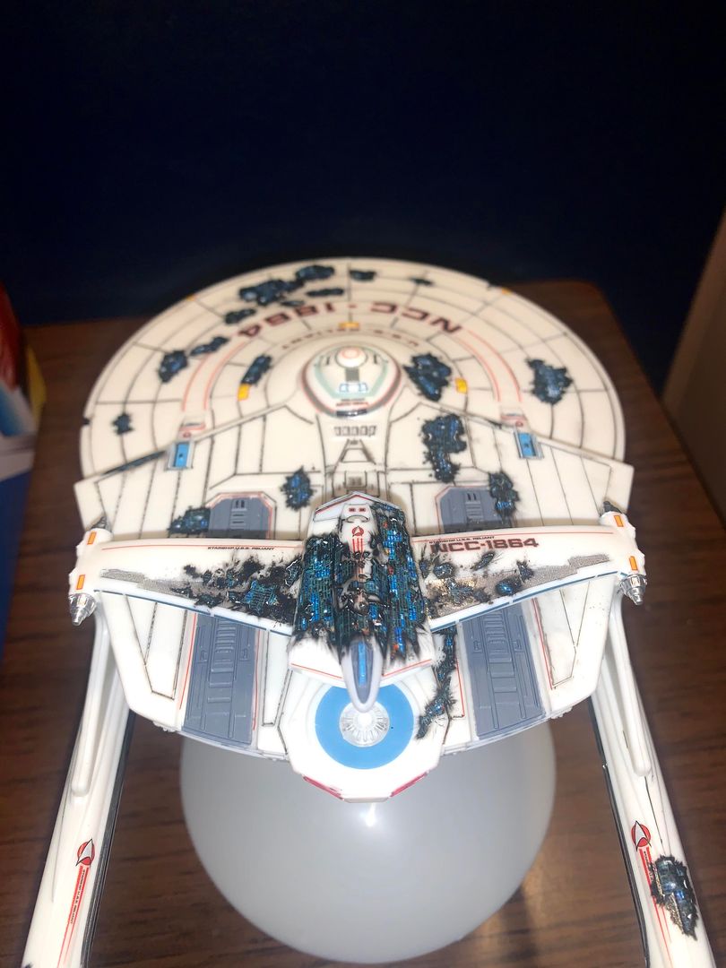 Battle damaged USS Reliant