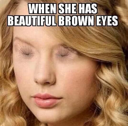 Beautiful brown eyes