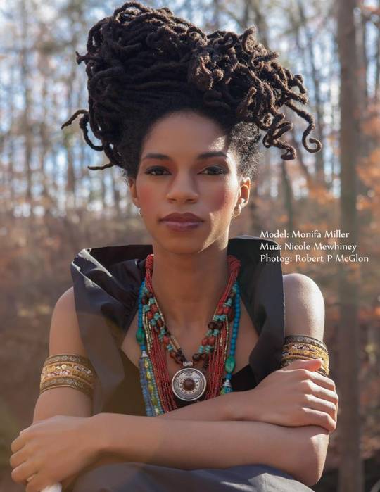 Beautiful locks in an unusual style