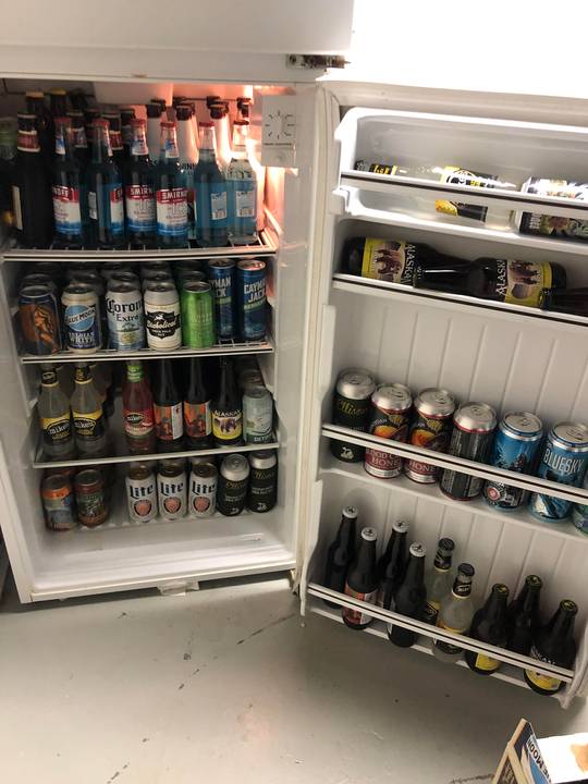 Beer fridge is stocked up 👍🏻