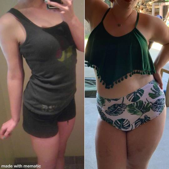 Before (120lbs) on the left, after (175lbs) on the right. 6 year difference. Seeing these pictures side by side is a real wake up call for me. With CICO I’ve already lost 5 pounds!
