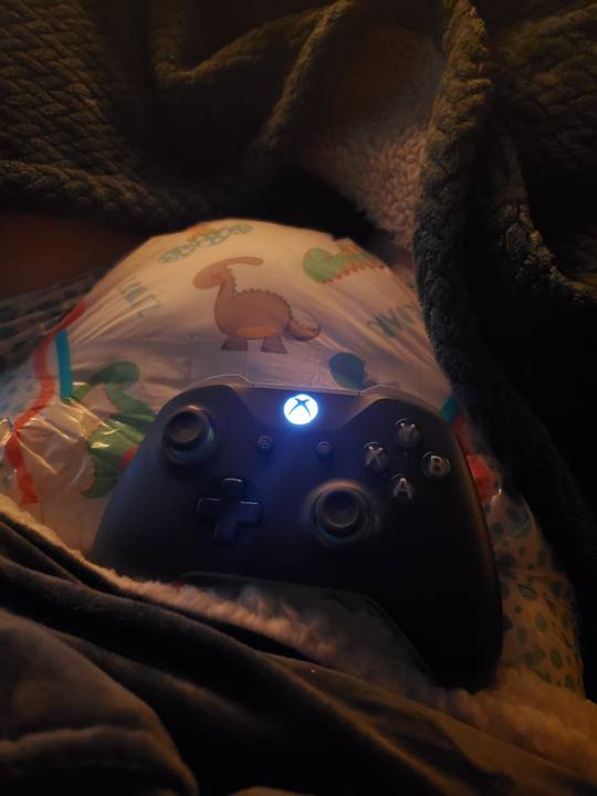 Being a Diapered Gamer baby is the best, I never have to pause for potty breaks