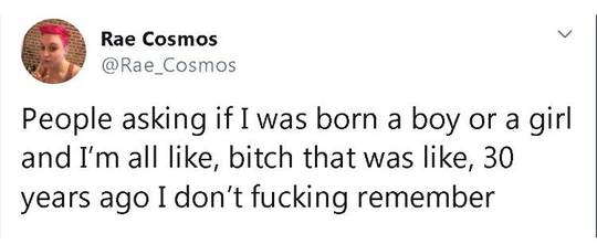 Being trans with a shitty memory be like