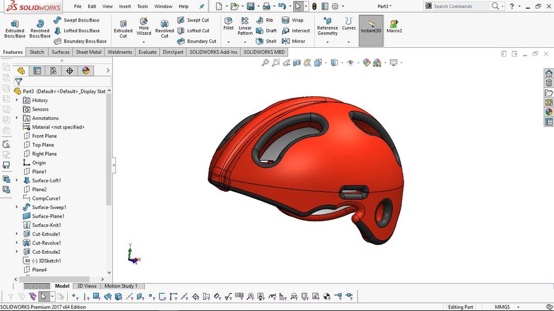 BIKE HELMET 3D MODEL