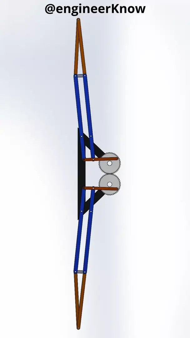 bird flying wing mechanism i made