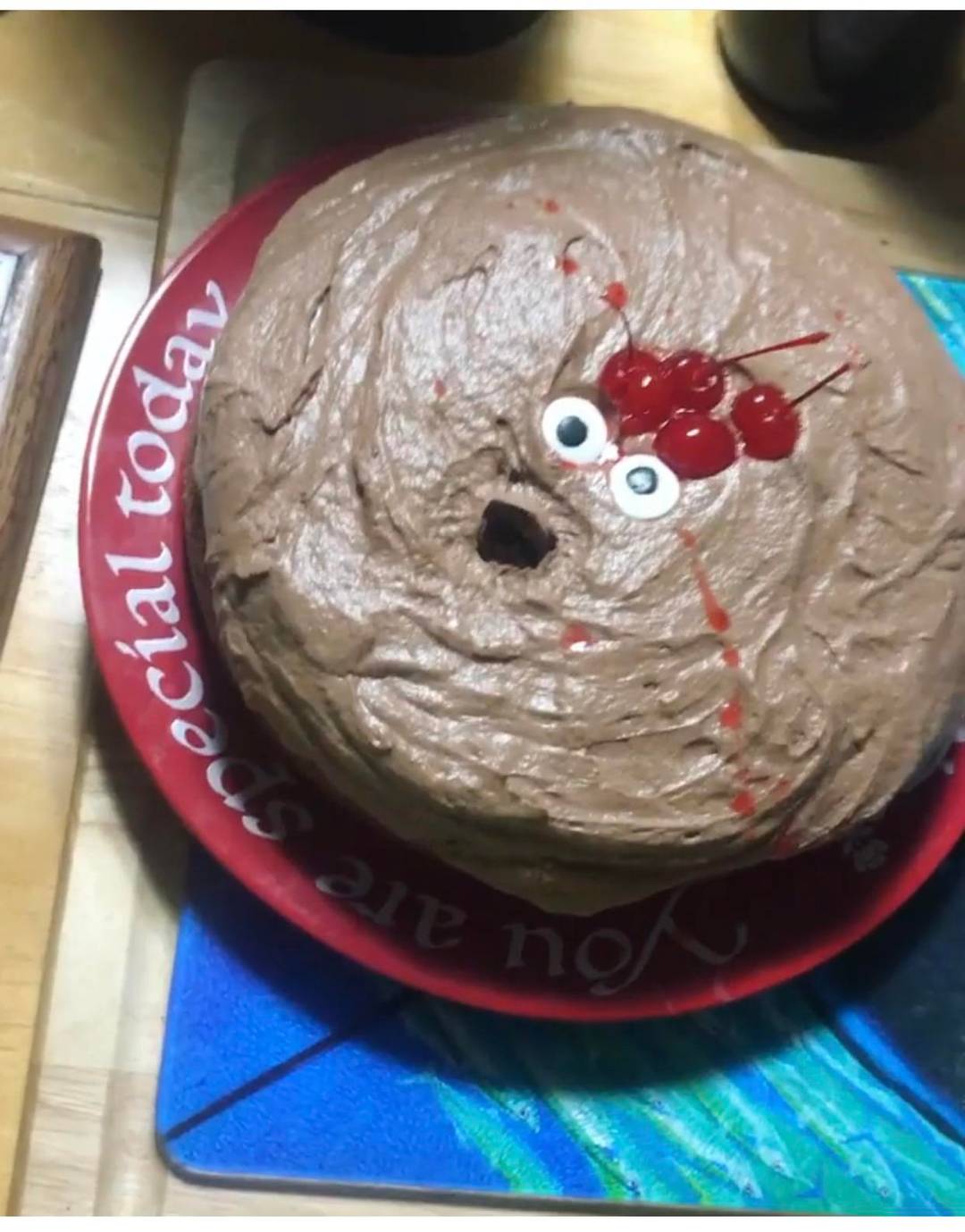 Blursed birthday cake
