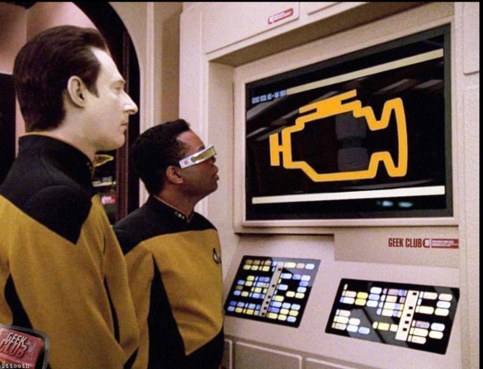 Blursed check engine light