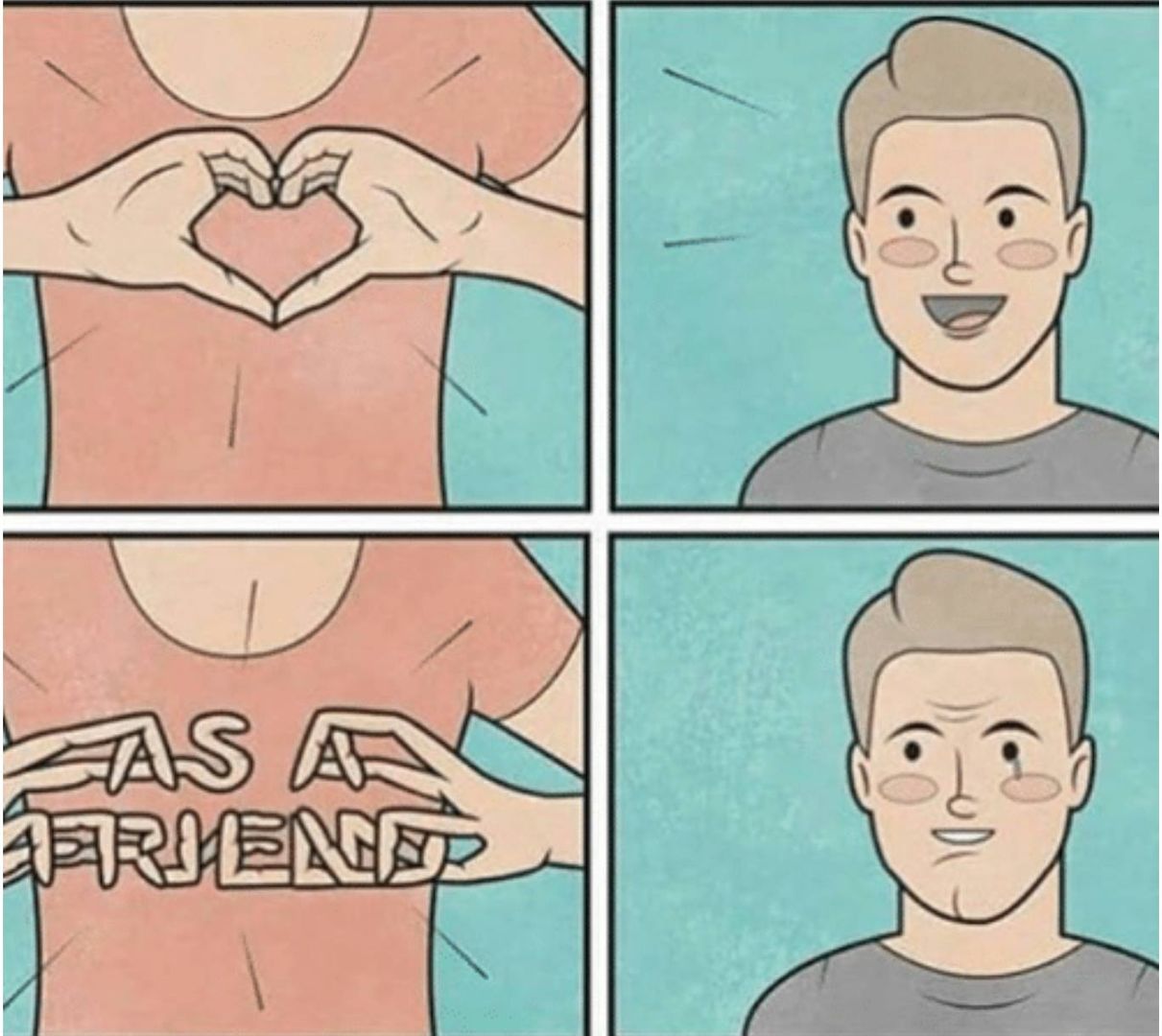 Blursed friend zone