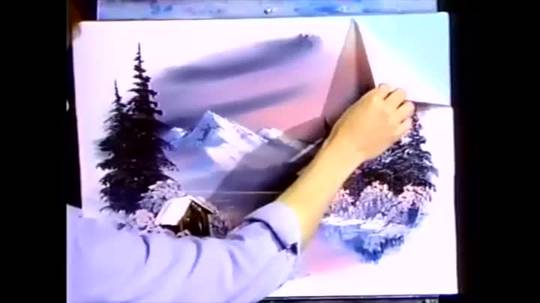 Bob Ross Peeling Off Contact Paper Is All The Meditation You Need