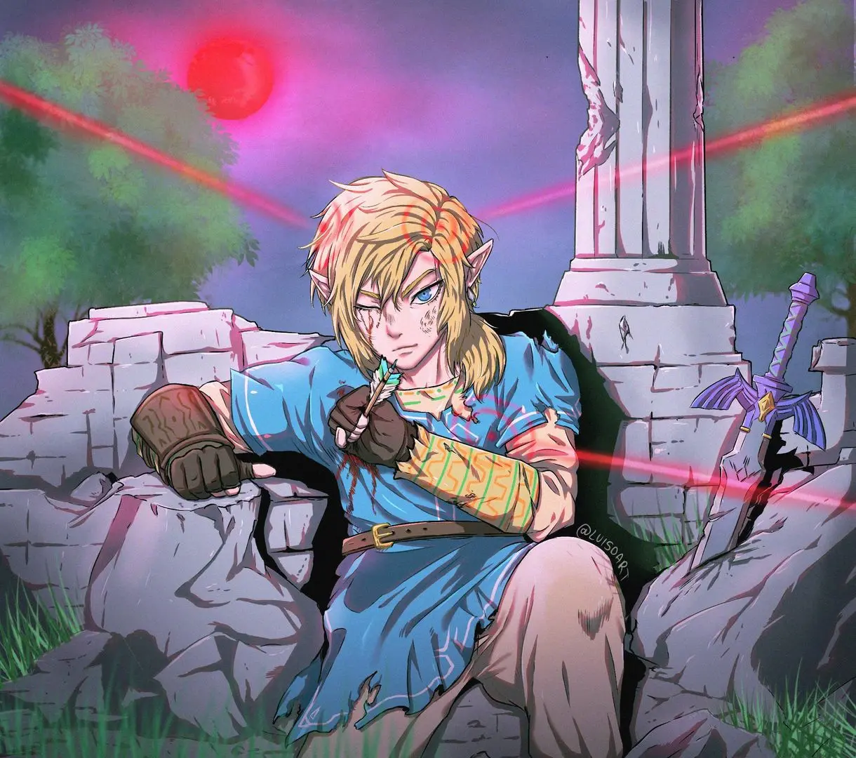 [BoTW] Broken Link fanart by me (@luisoart) | Scrolller
