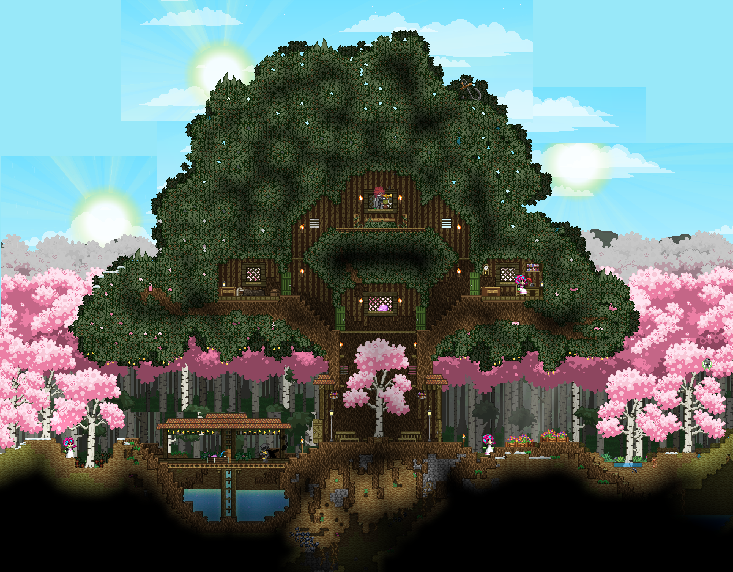 [BotW] Master Tree in a Cherry Blossom Birch Forest | Scrolller
