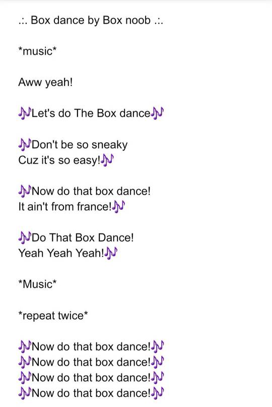 Box noob's box dance