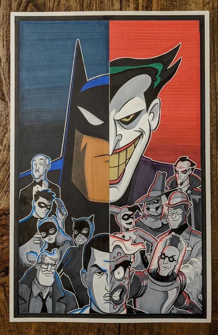 [Fan Art] BTAS friends and foes, made by me, 2020